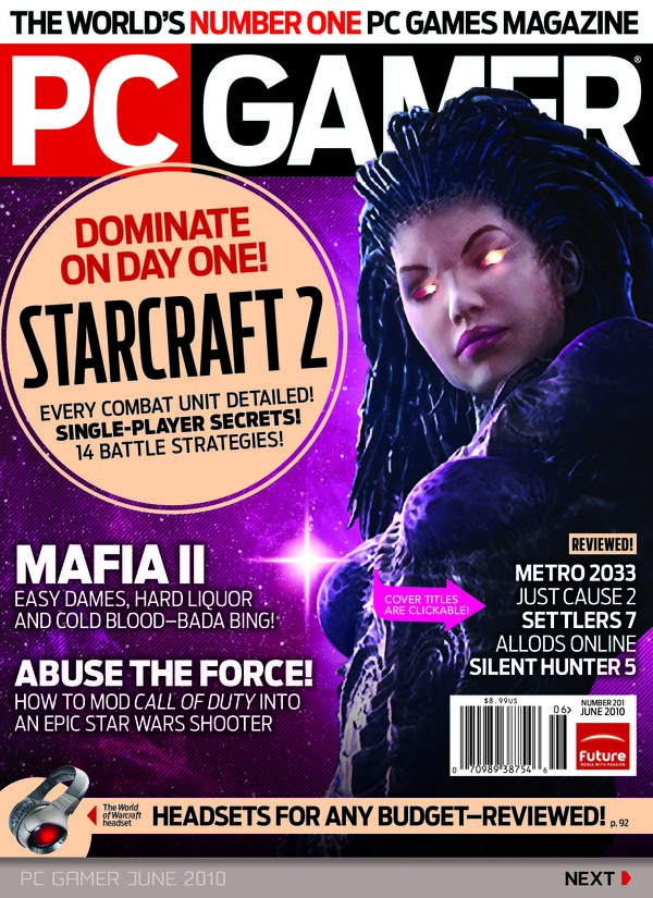 PC Gamer   201 (2010 06) cover